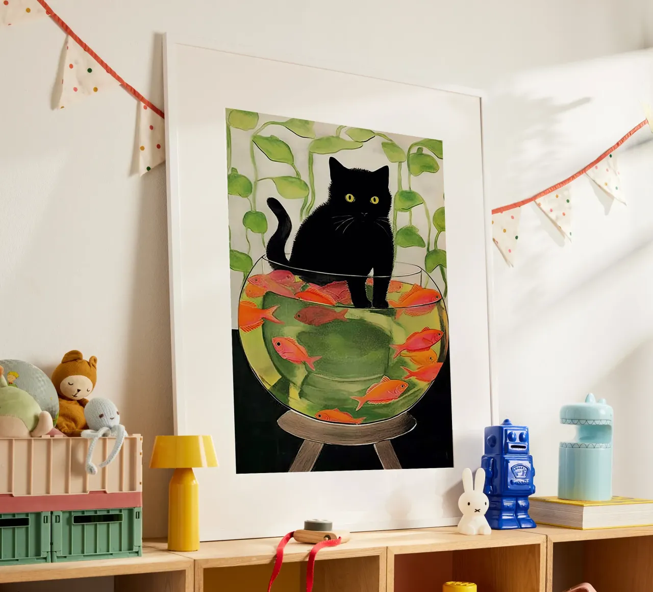 Henri Matisse Goldfish and Black Cat poster by Peaches Art Prints