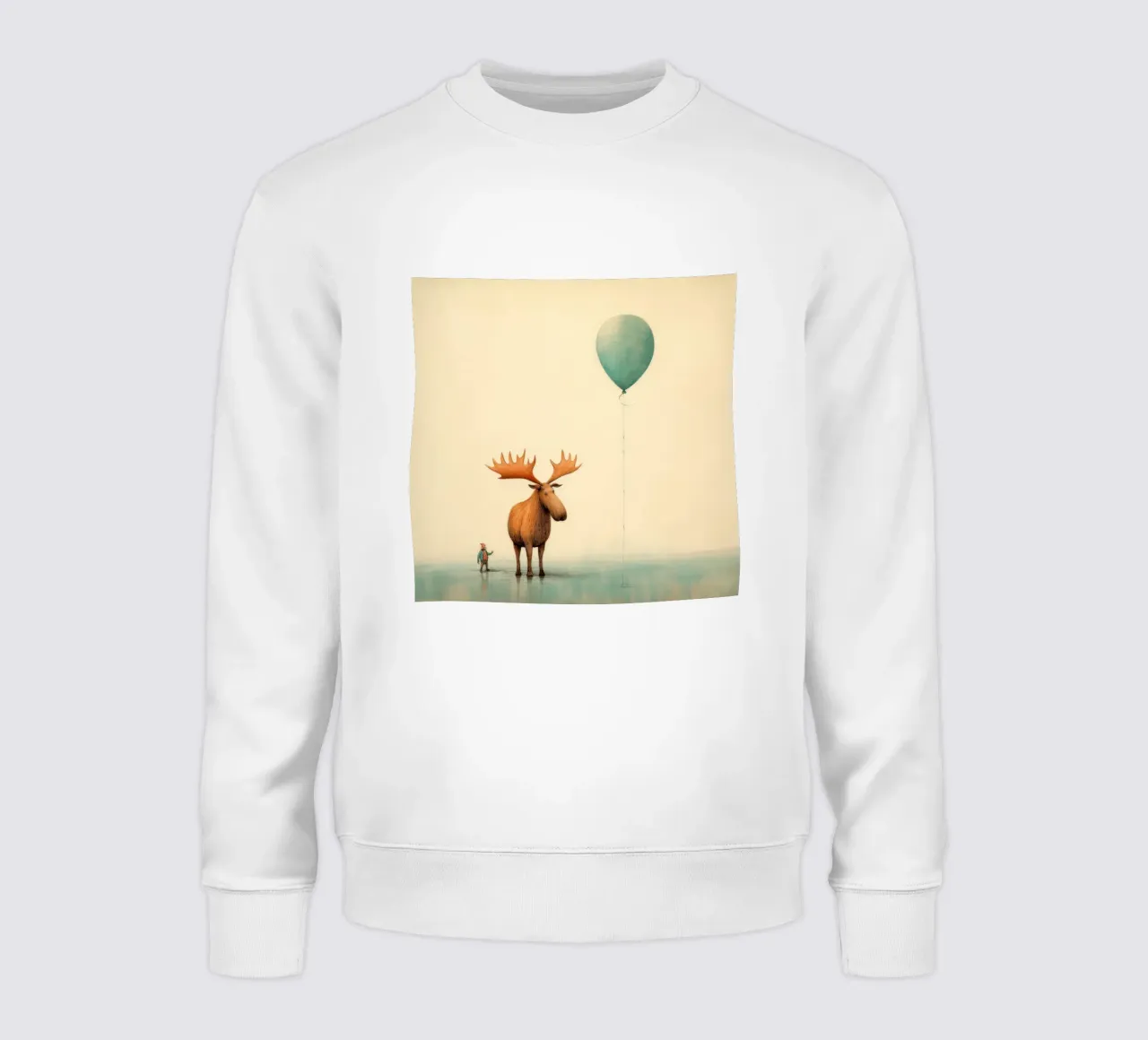 Alce Minimo 4 felpa da Minimal Animal Art