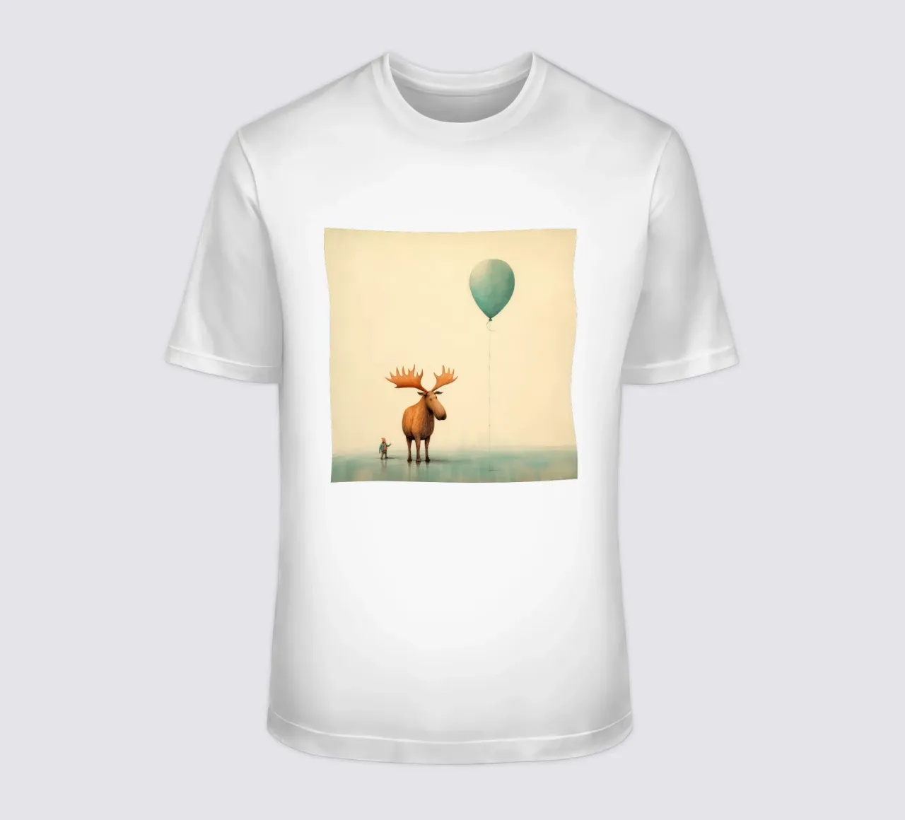 Alce Minimo 4 t-shirt da Minimal Animal Art