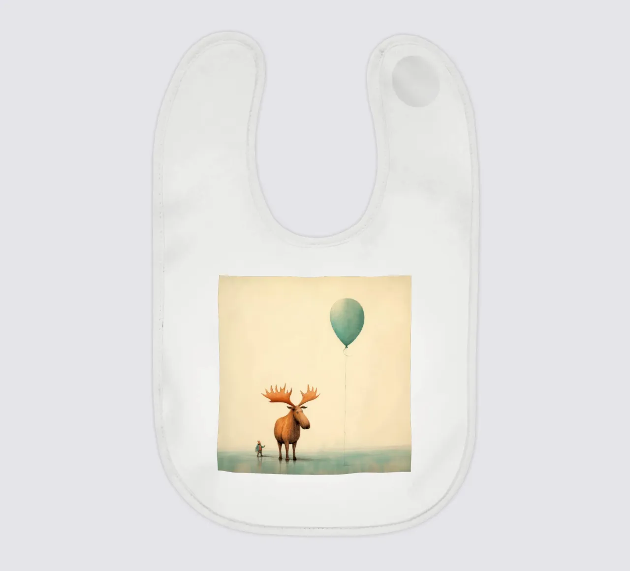 Alce Minimo 4 bavaglino da Minimal Animal Art