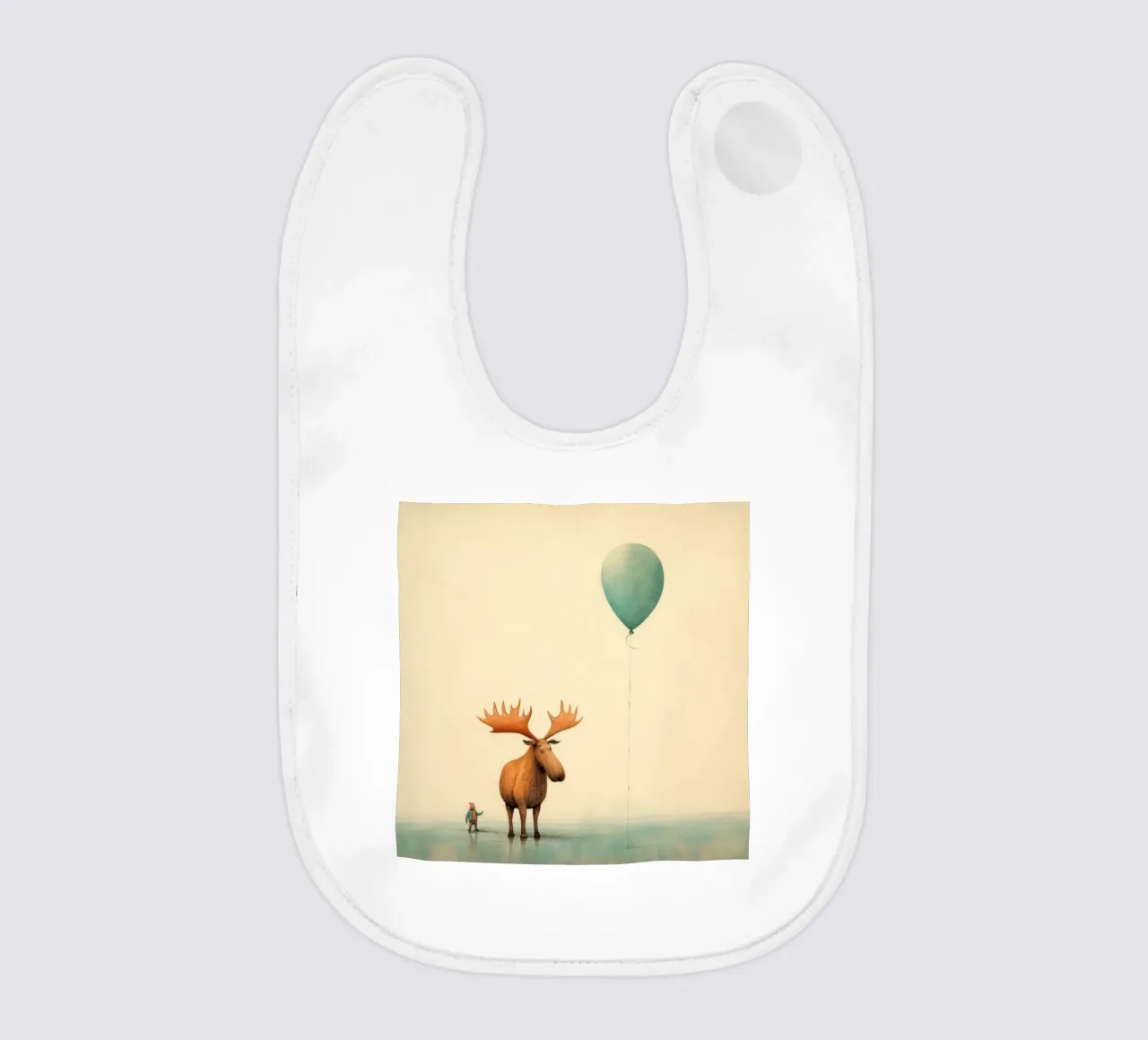 Alce Minimo 4 bavaglino da Minimal Animal Art