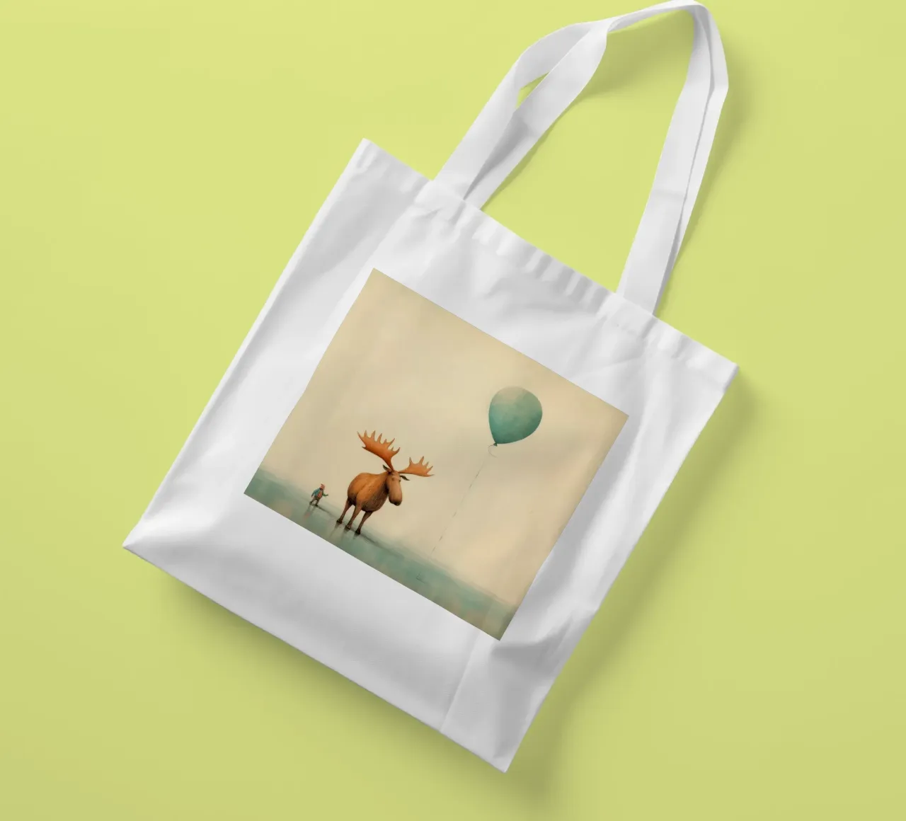 Alce Minimo 4 borsa in juta da Minimal Animal Art