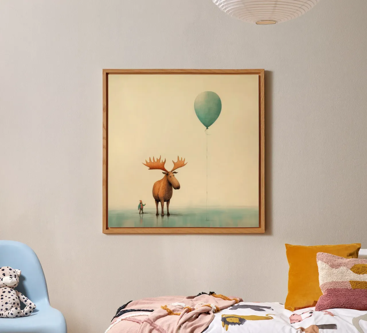 Alce Minimo 4 alluminio dibond da Minimal Animal Art