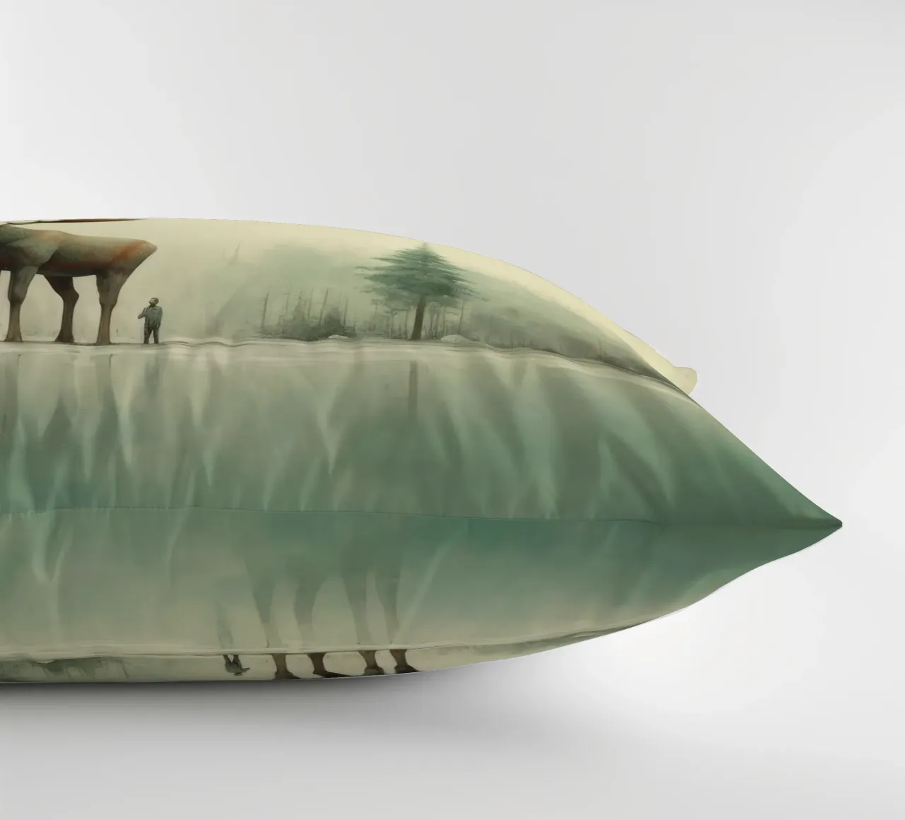 Alce Minimo 1 cuscino da Minimal Animal Art