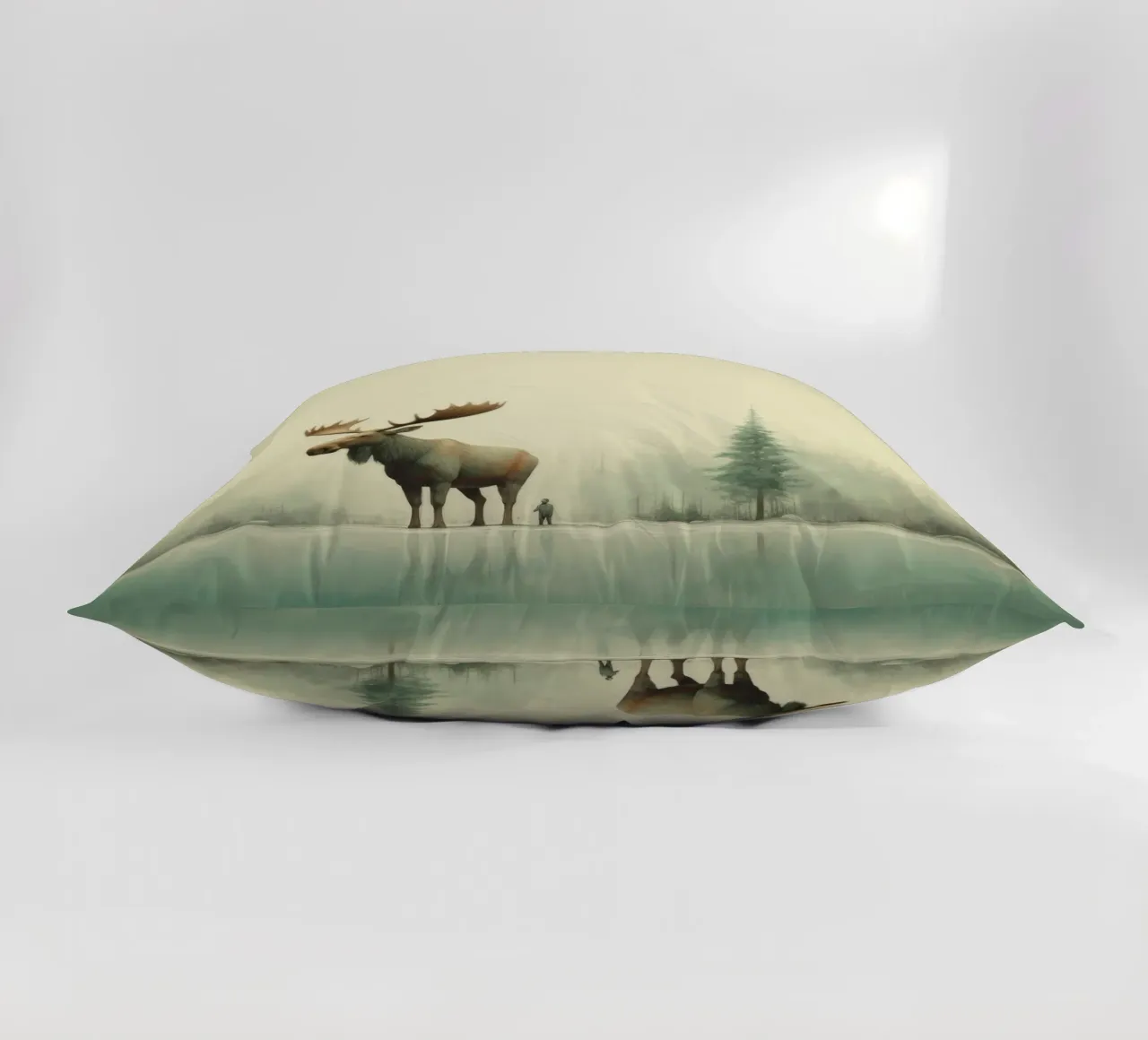 Alce Minimo 1 cuscino da Minimal Animal Art