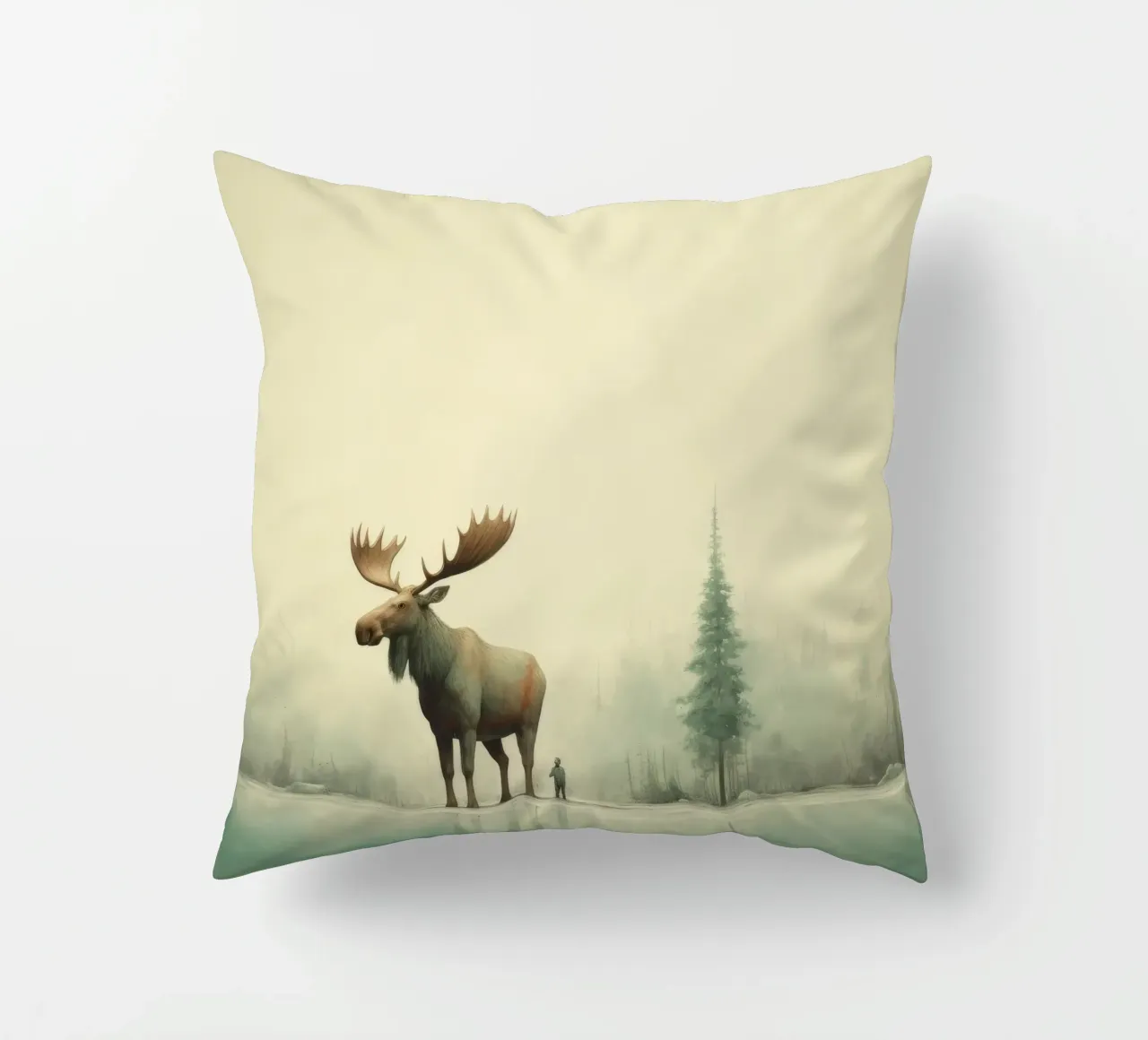 Alce Minimo 1 cuscino da Minimal Animal Art