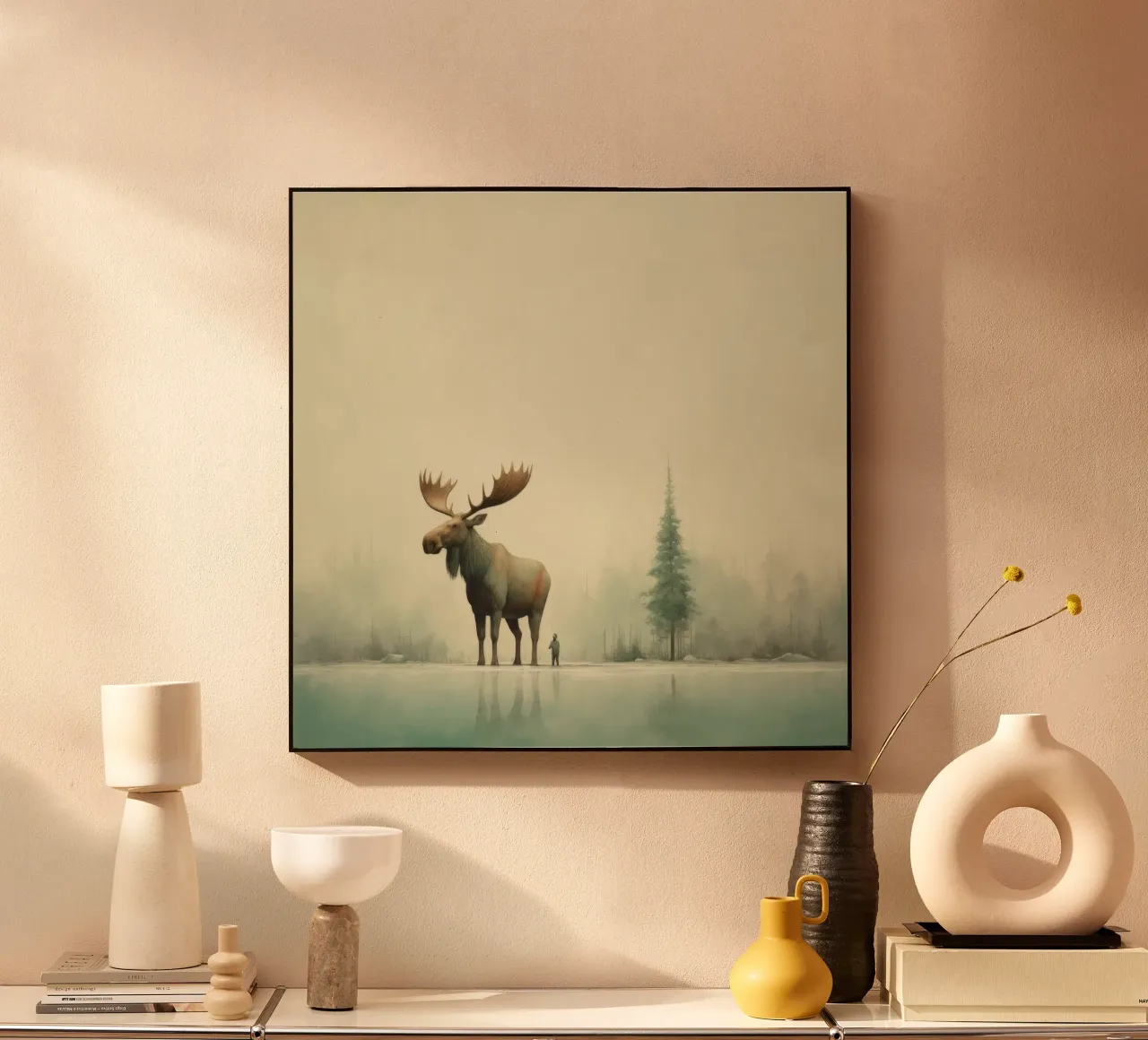 Alce Minimo 1 plexiglass da Minimal Animal Art