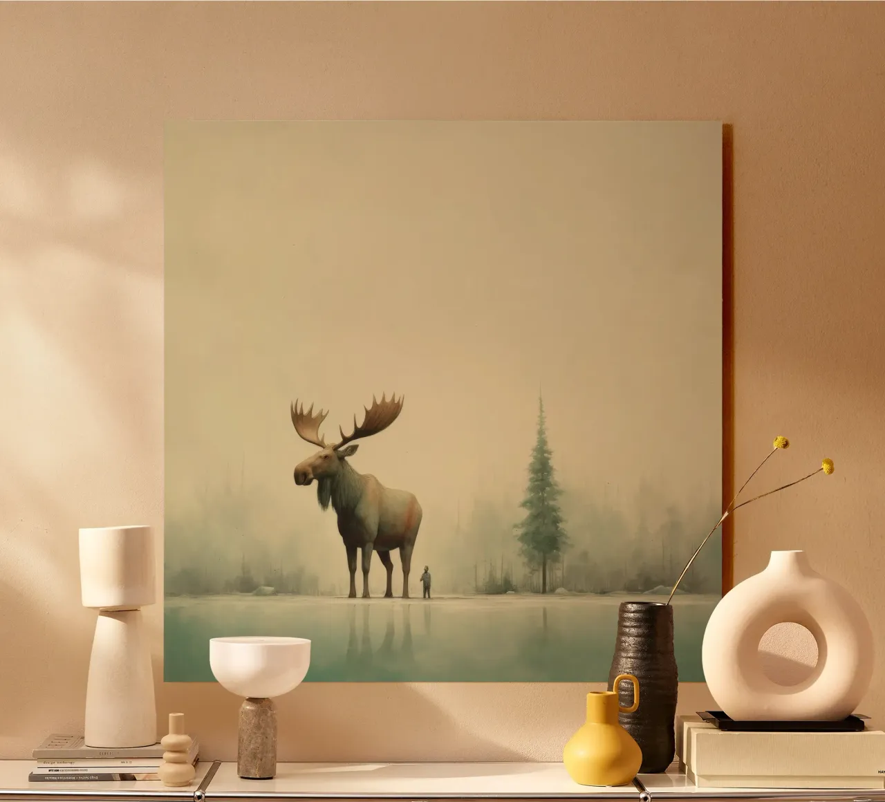 Alce Minimo 1 plexiglass da Minimal Animal Art