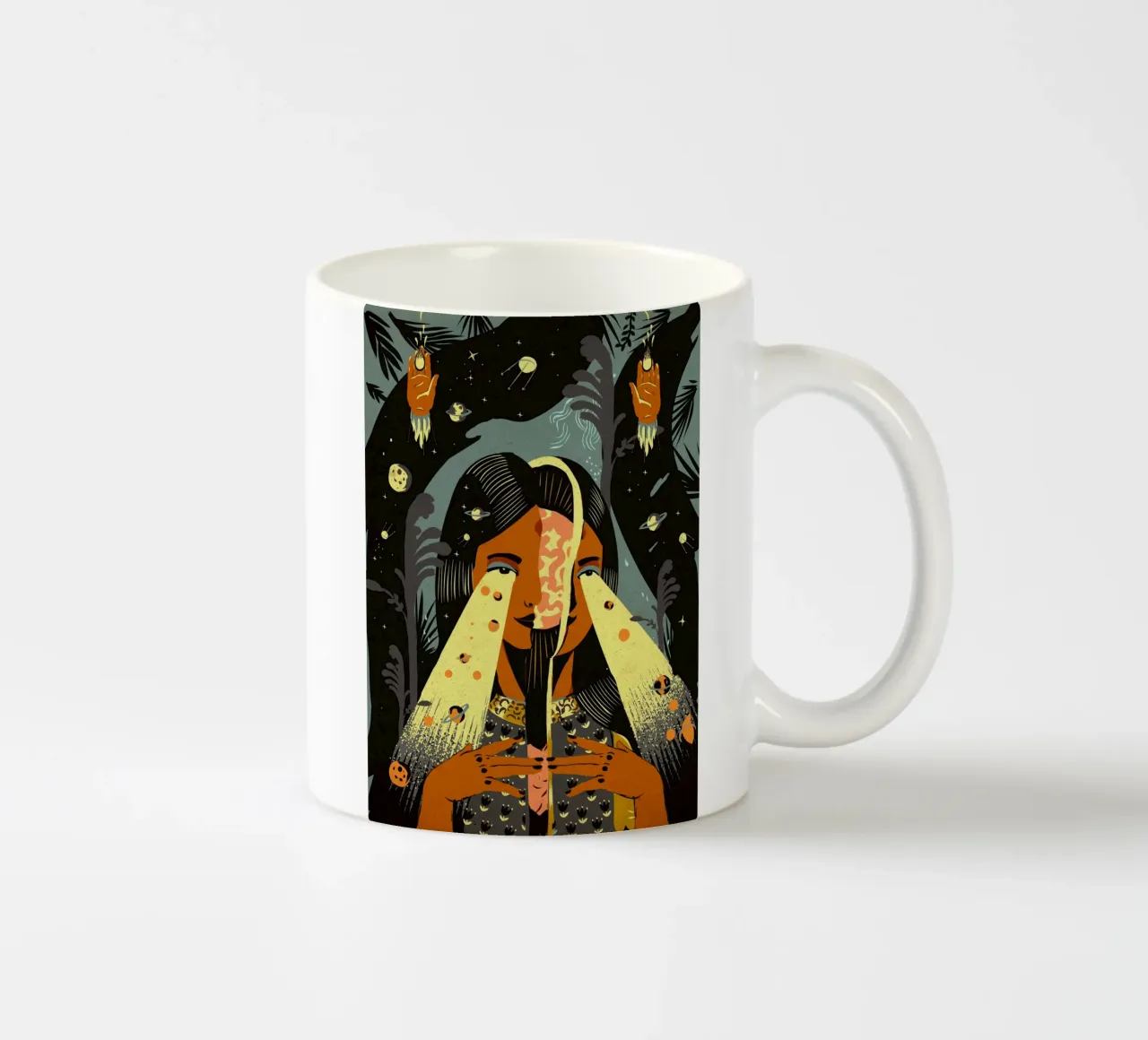 Soma Deva: il Sutra del Fiume Cielo tazza in ceramica da Kateřina Bažantová