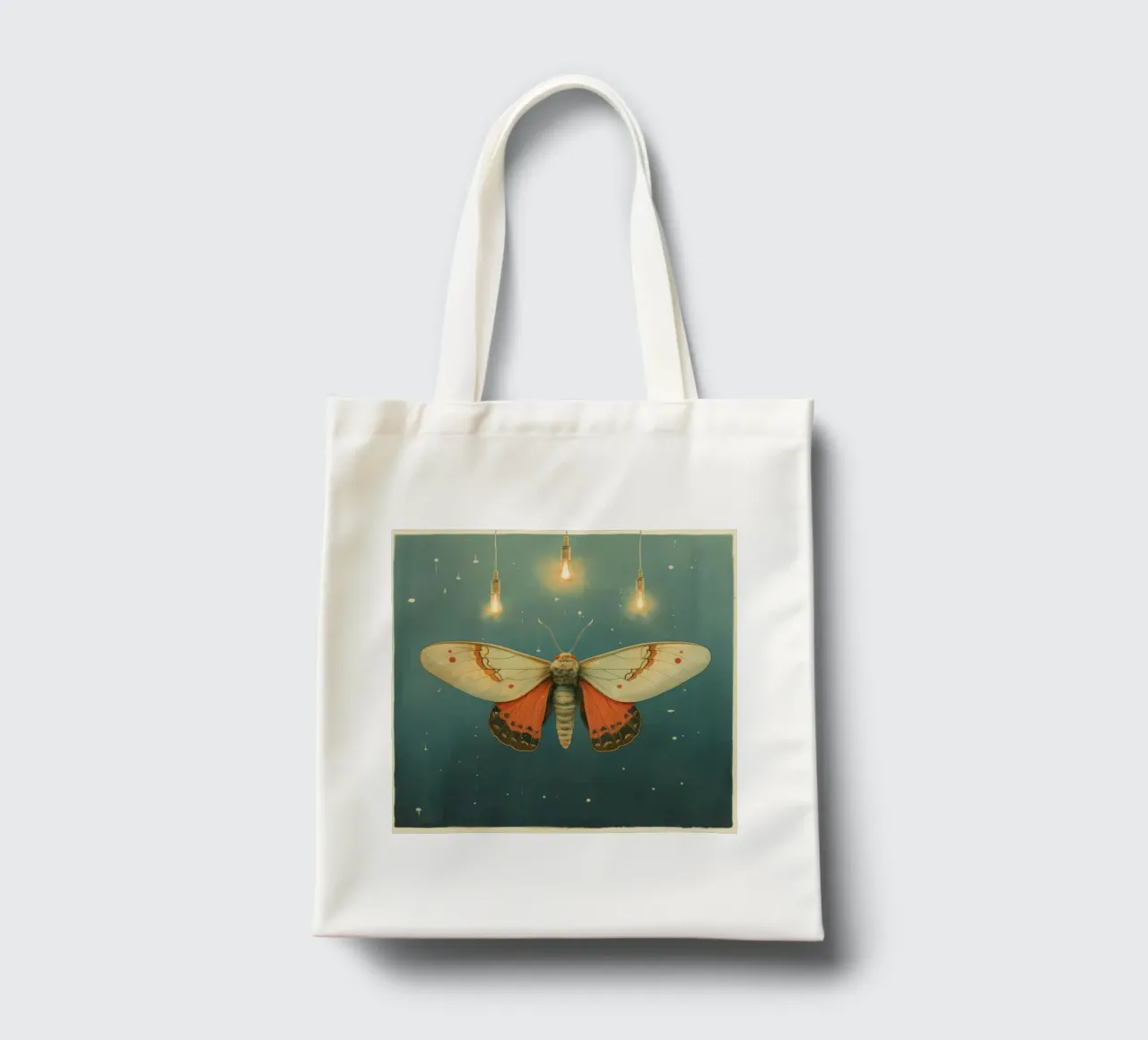 Minimal Moth 2 tote bag by Minimal Animal Art