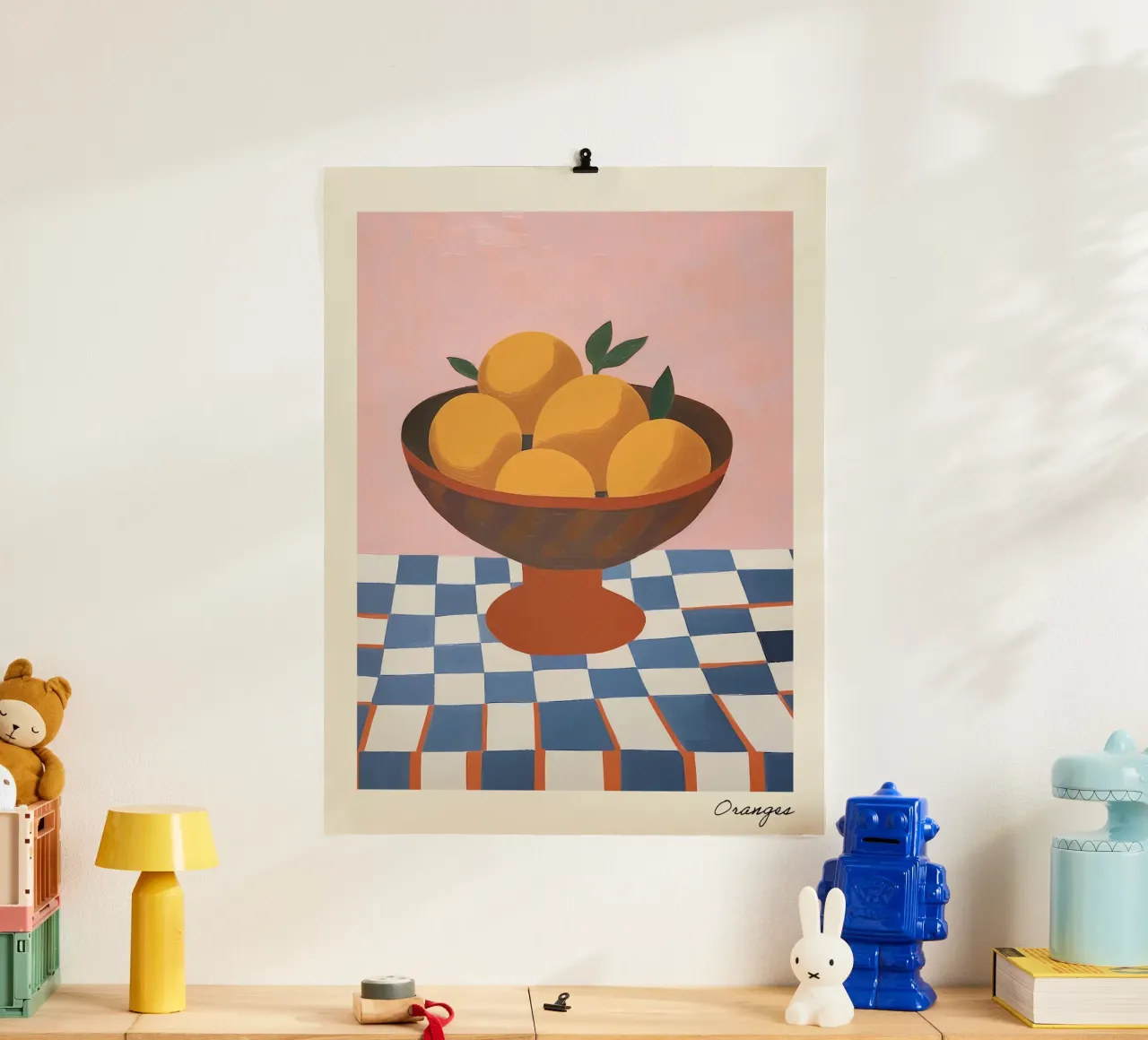 Oranges in a Bowl Kitchen Painting hahnemühle by Peaches Art Prints