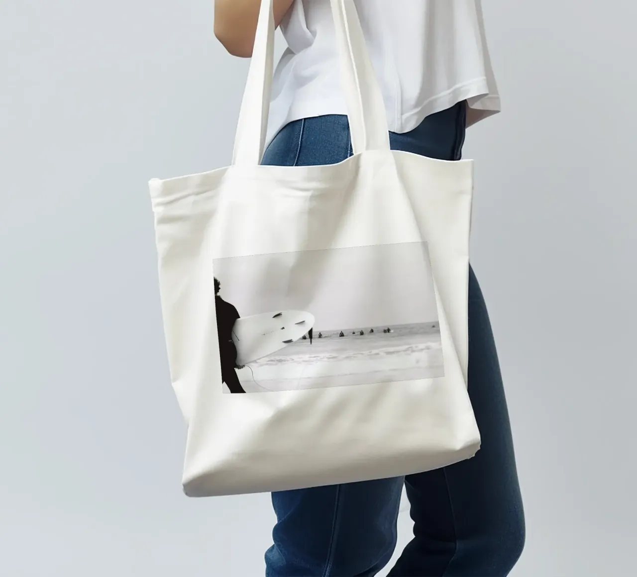 Catch a Wave II borsa in juta da Ingrid Beddoes