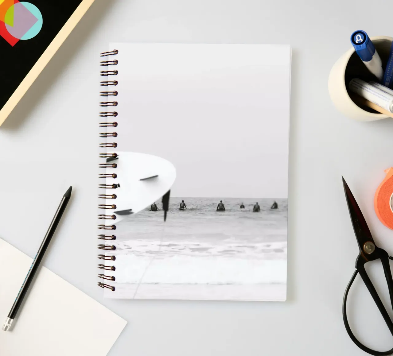 Catch a Wave II spiral notebook by Ingrid Beddoes