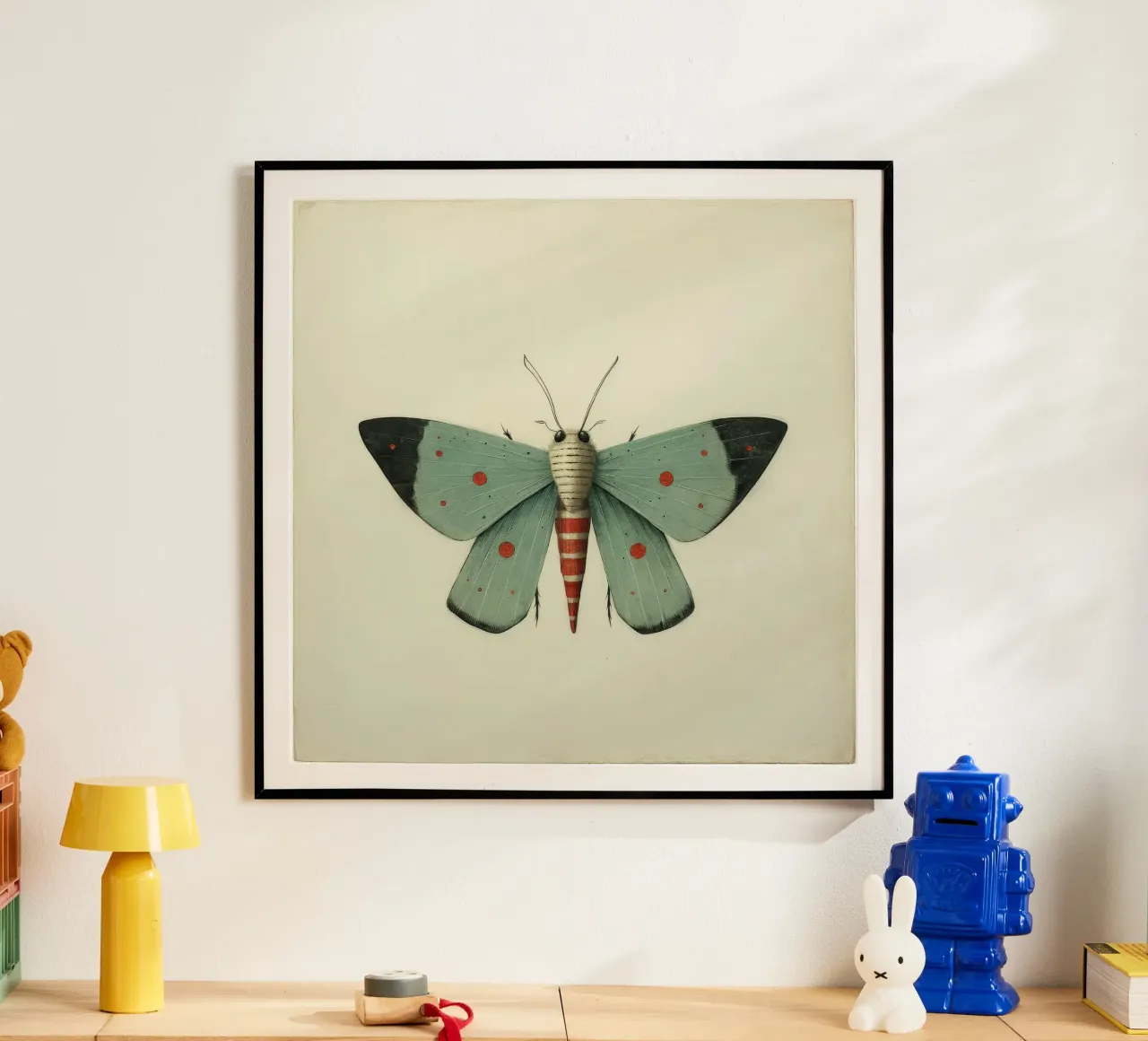 Minimal Moth 1 hahnemühle by Minimal Animal Art