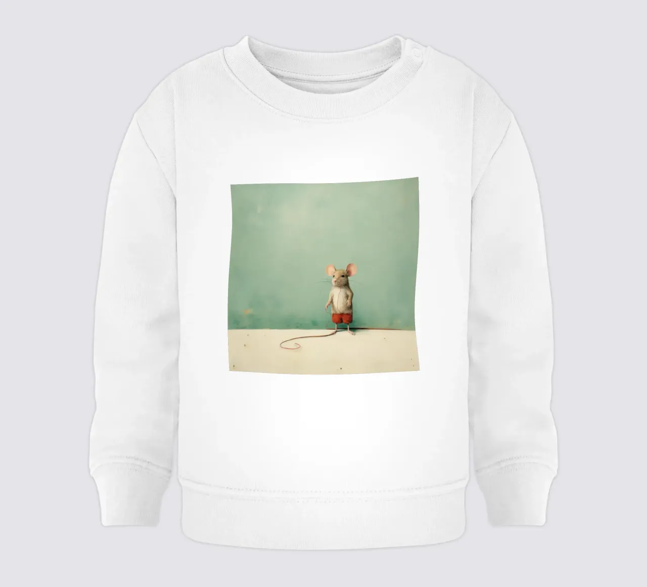Minimal Mouse 2 baby sweatshirt by Minimal Animal Art