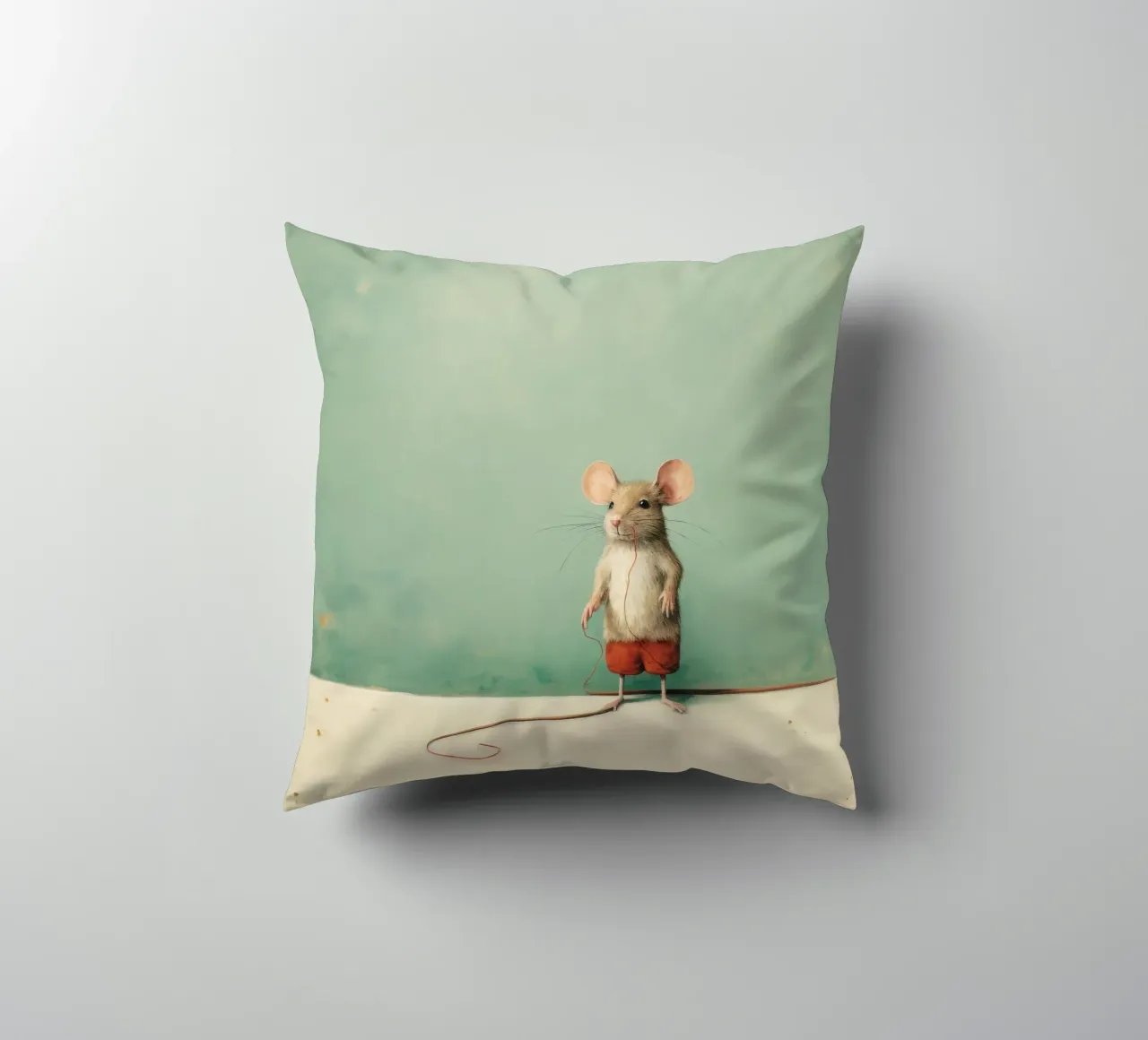 Mouse minimale 2 cuscino da Minimal Animal Art