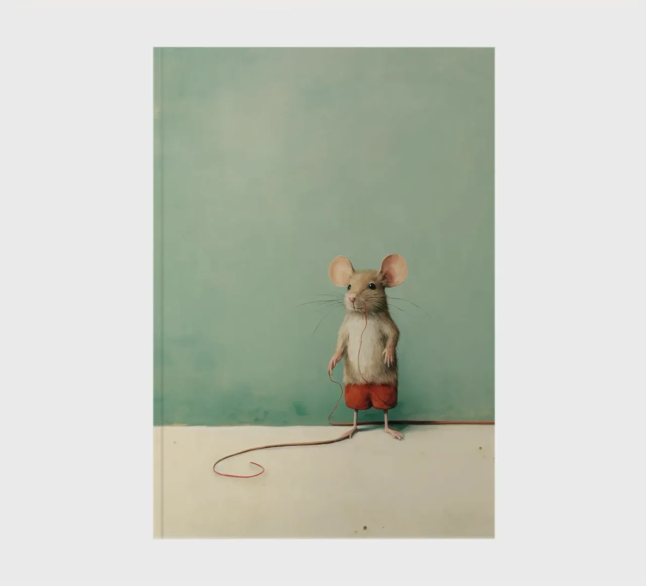Minimal Mouse 2 notebook by Minimal Animal Art