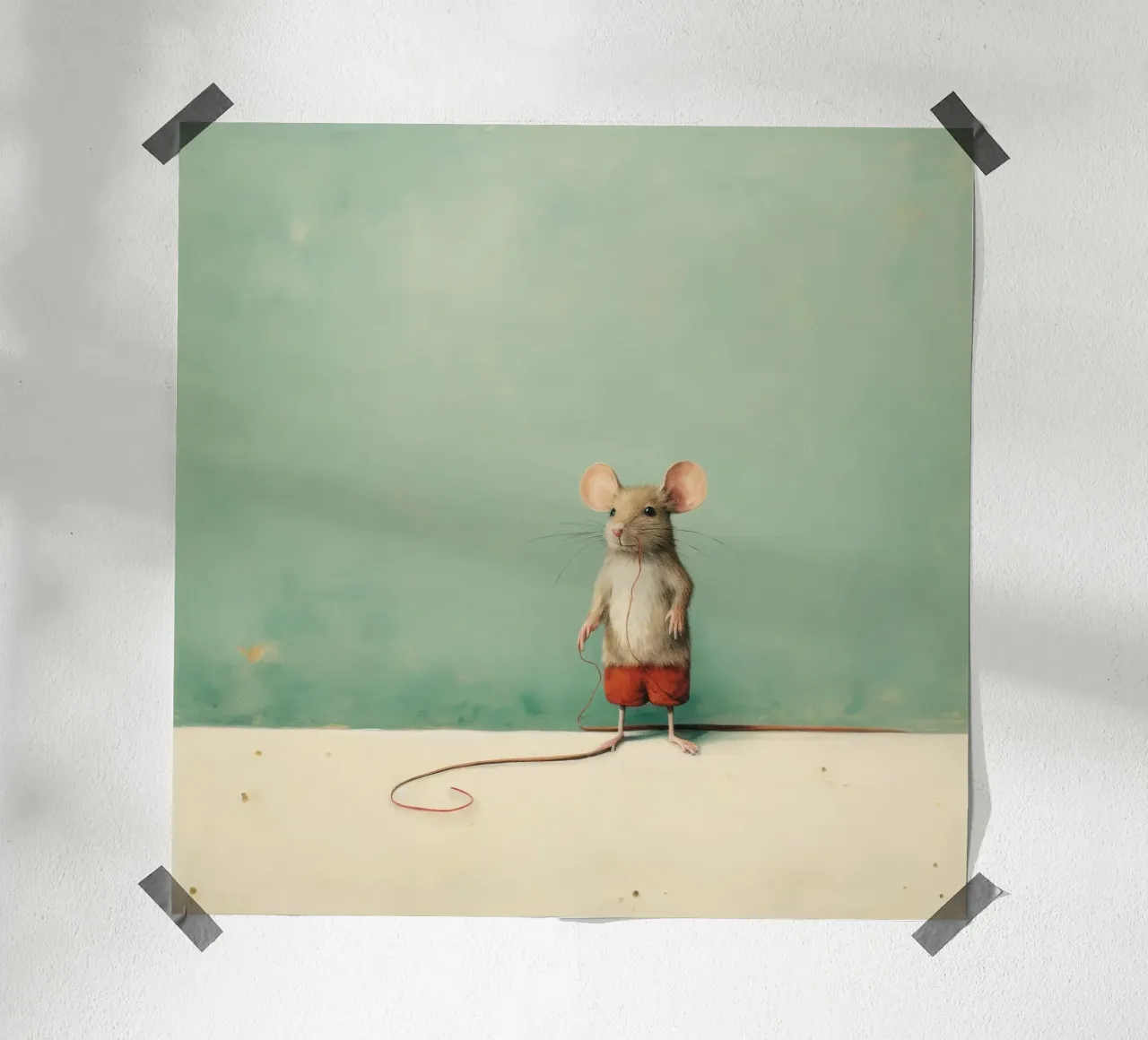 Minimo Mouse poster da Minimal Animal Art