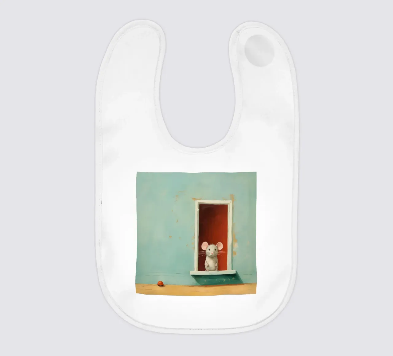Souris minimale 3 bavoir de Minimal Animal Art