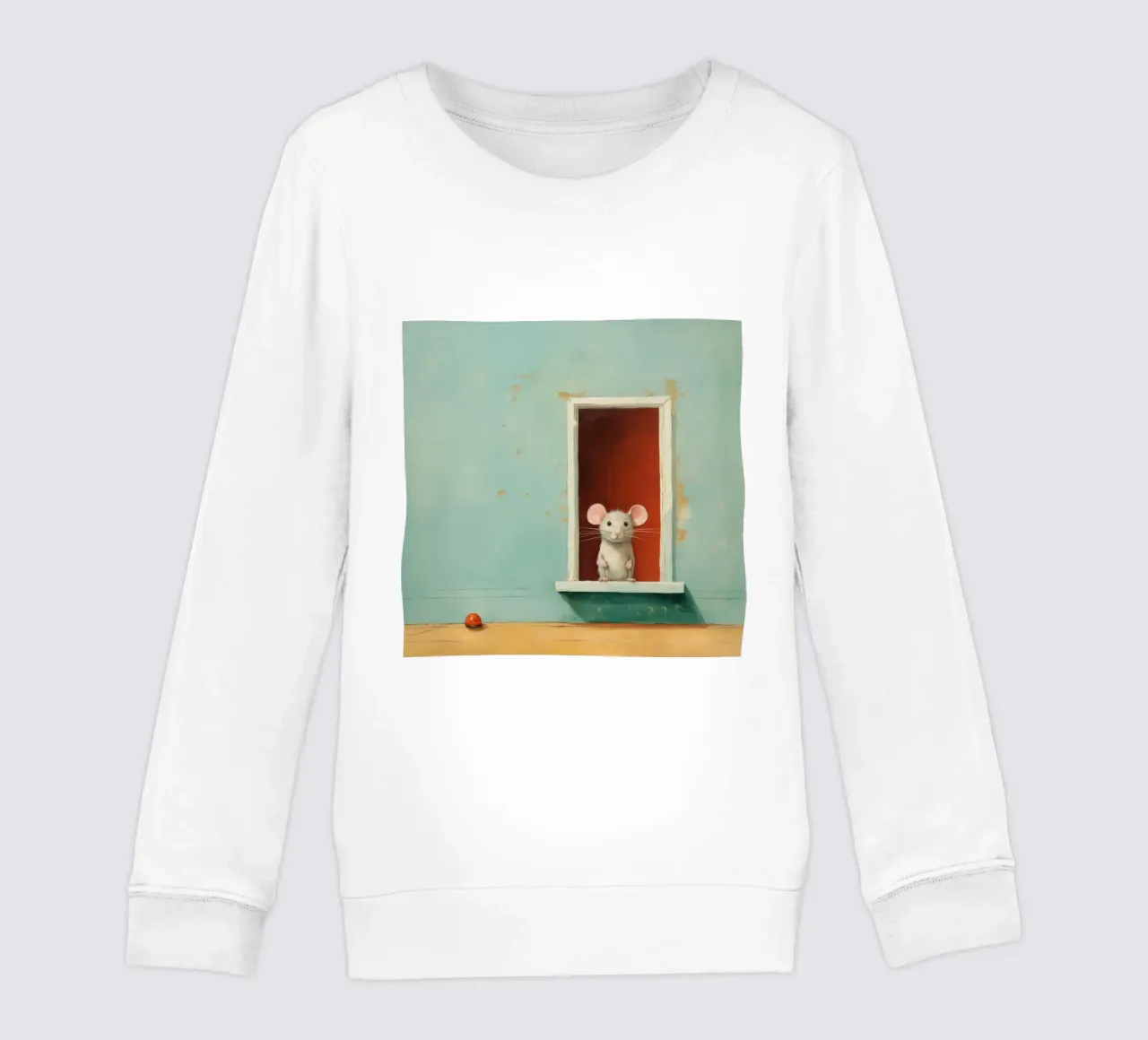 Mouse minimale 3 felpa bambino da Minimal Animal Art