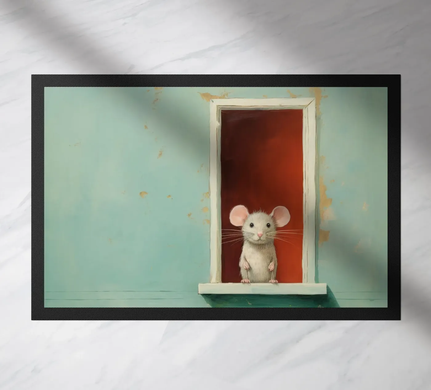 Minimal Mouse paillasson de Minimal Animal Art