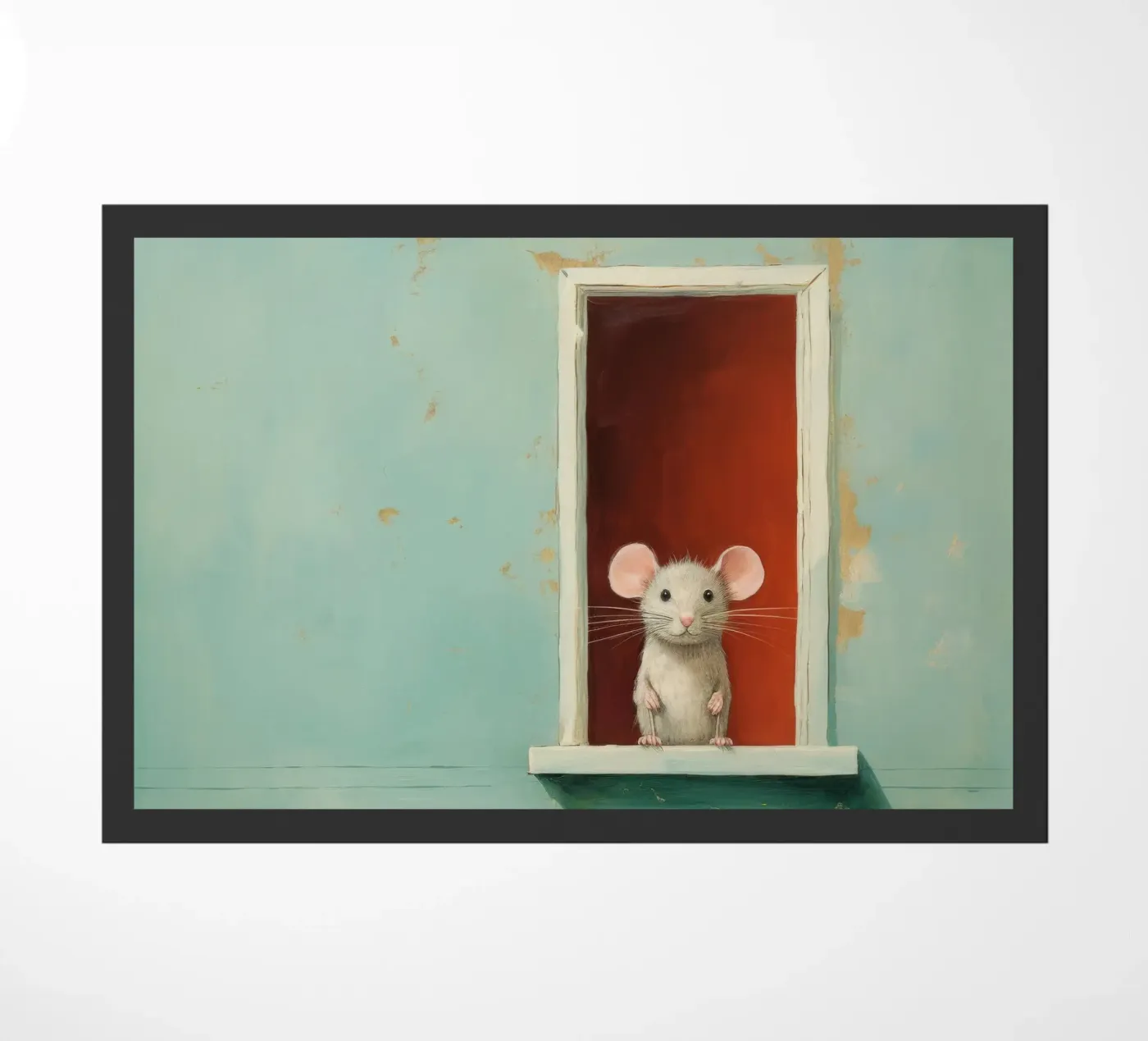 Minimal Mouse paillasson de Minimal Animal Art