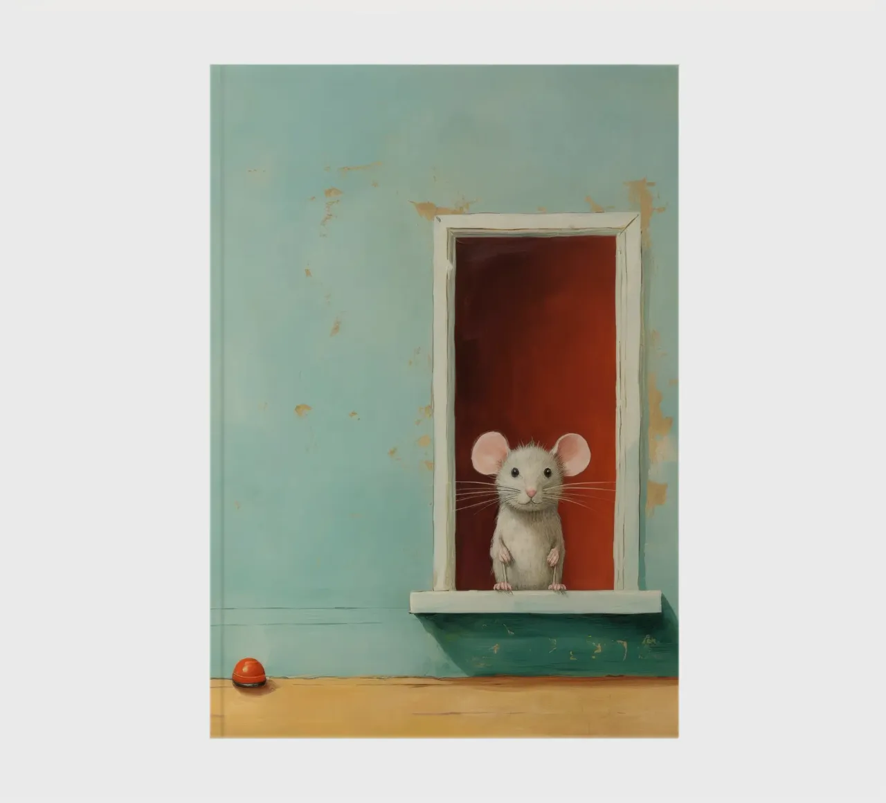 Minimal Mouse 3 notebook by Minimal Animal Art