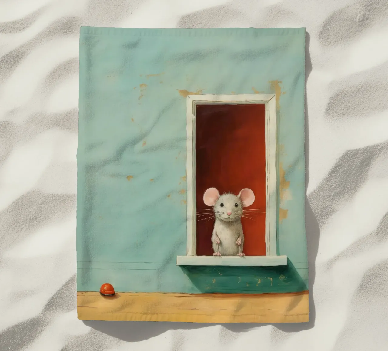 Minimal Mouse telo mare da Minimal Animal Art