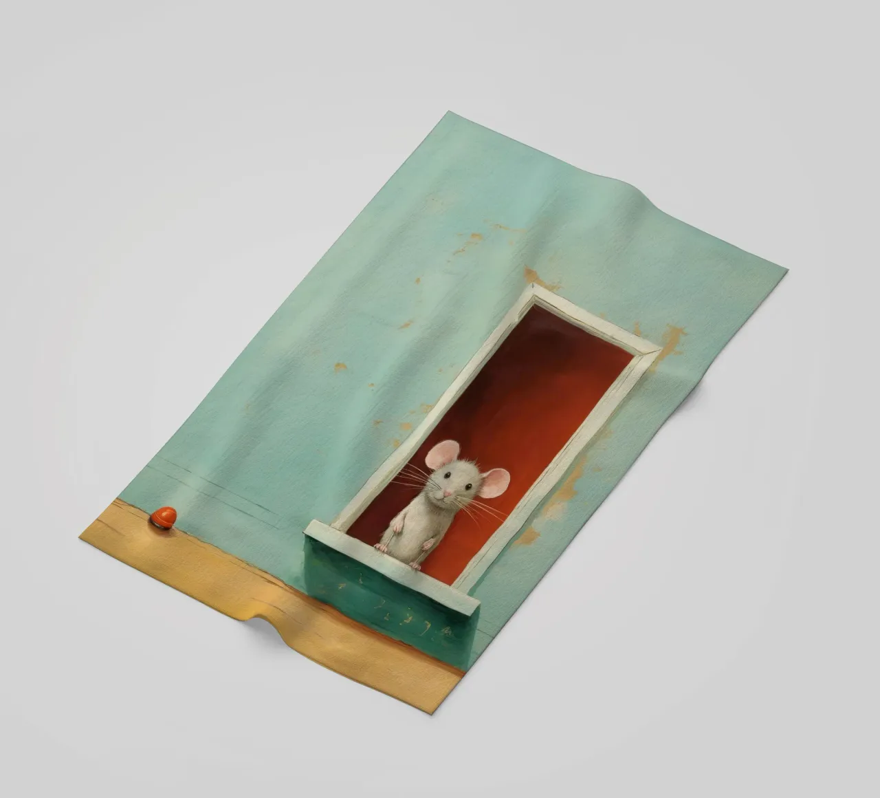 Minimal Mouse telo mare da Minimal Animal Art