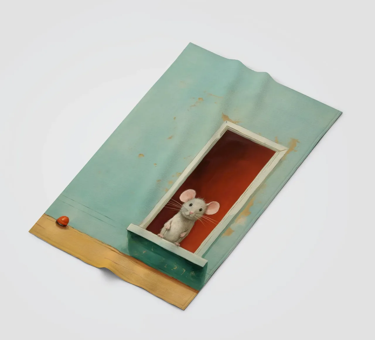 Mouse minimale 3 coperta in pile da Minimal Animal Art