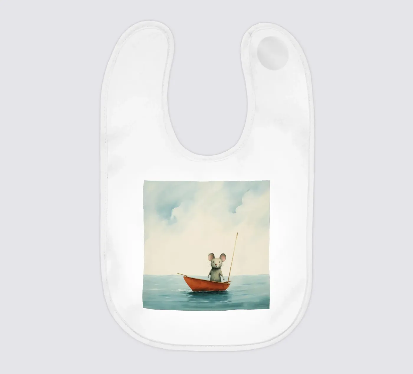 Minimal Mouse Babylätzchen von Minimal Animal Art