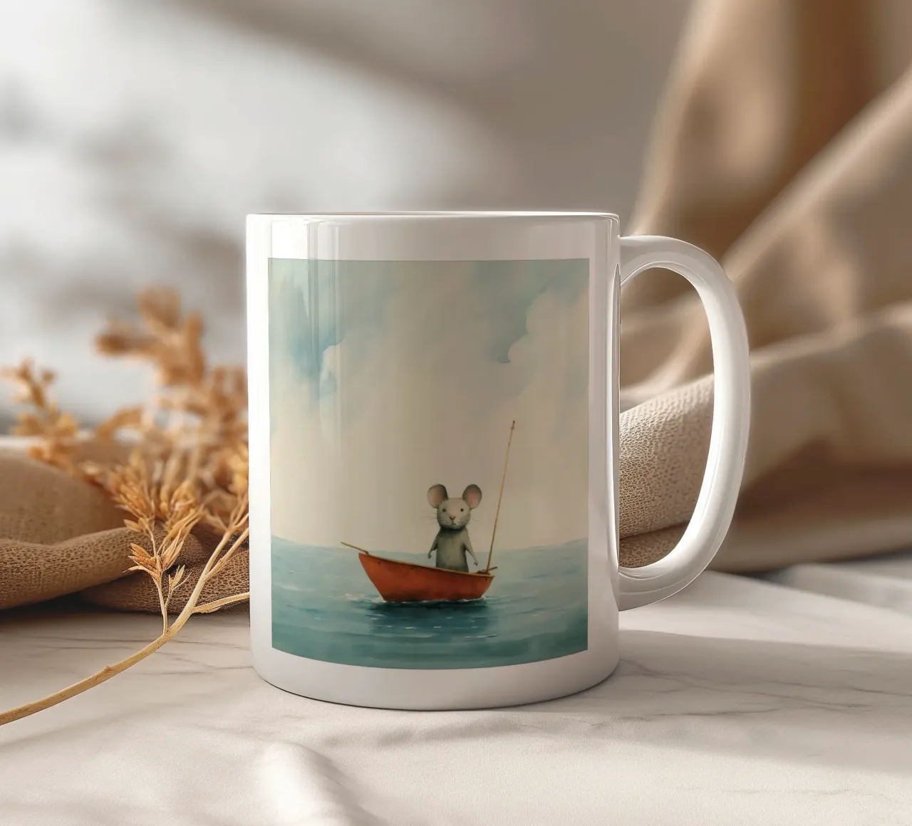 Mouse minimale 4 tazza in ceramica da Minimal Animal Art