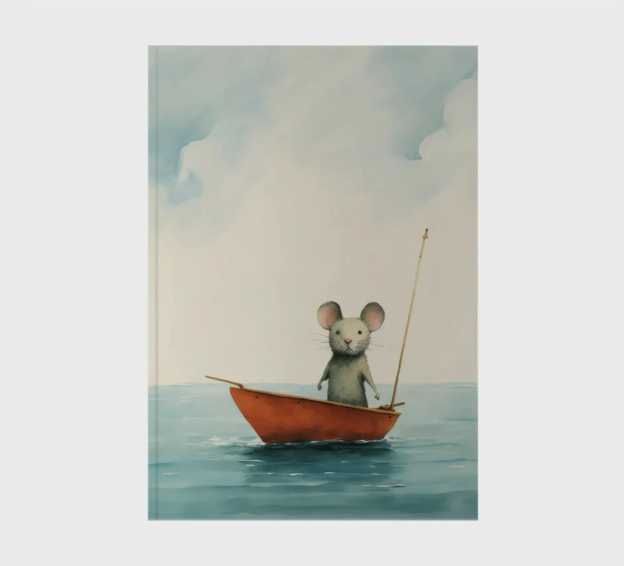 Minimal Mouse 4 notebook by Minimal Animal Art