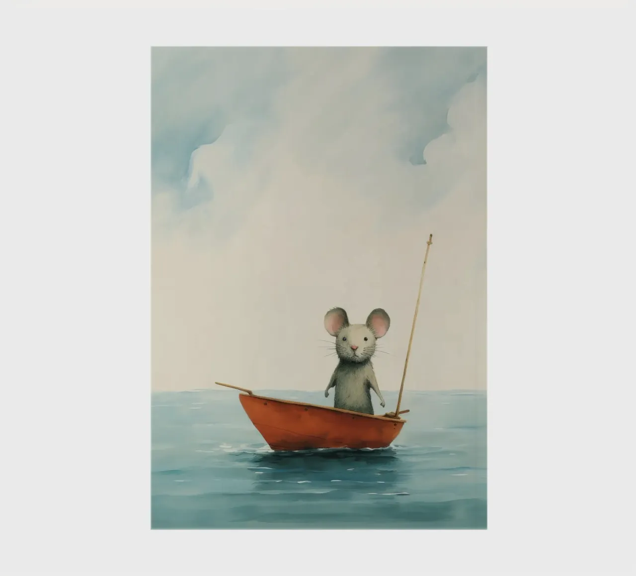 Minimal Mouse 4 notebook by Minimal Animal Art