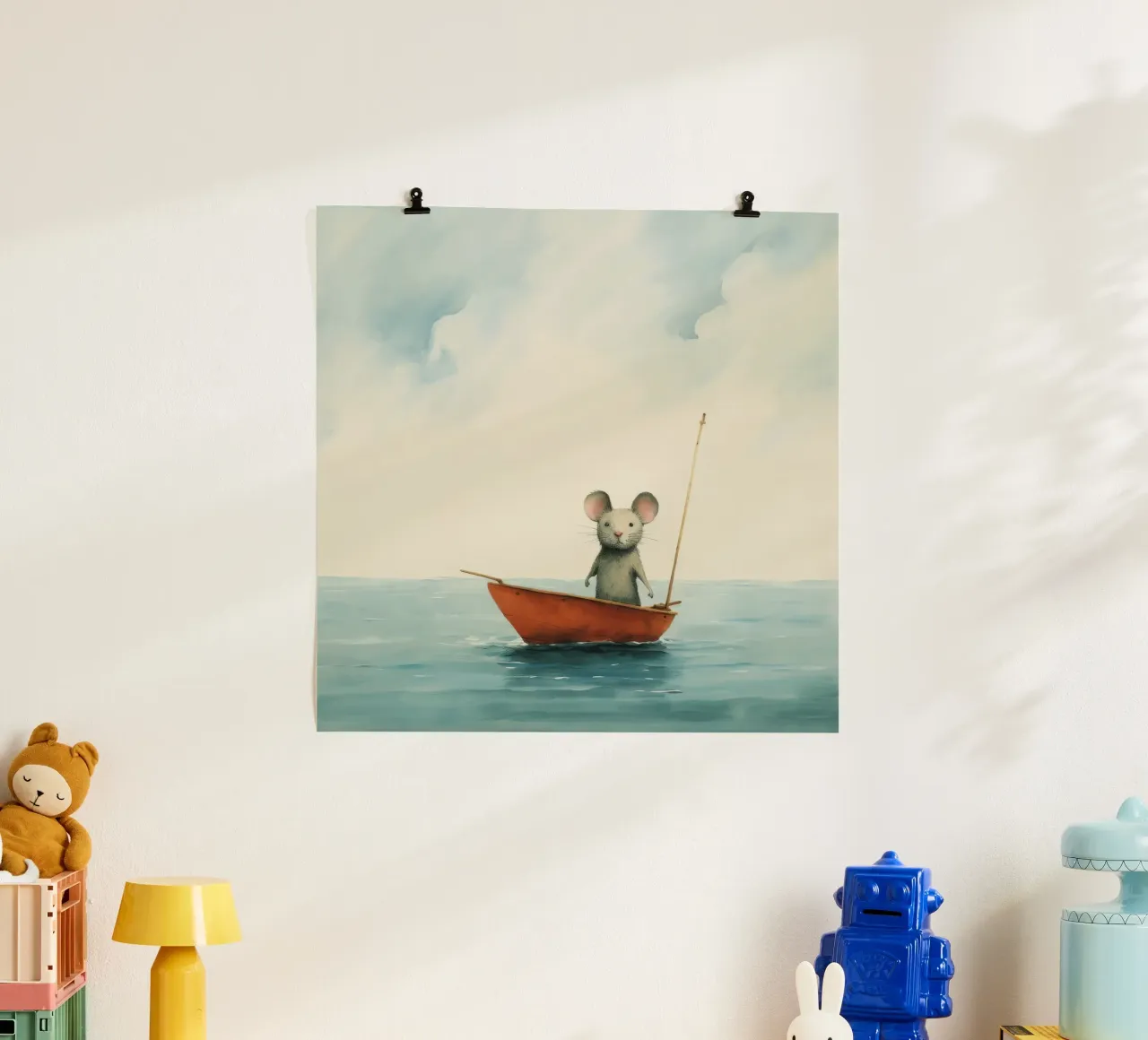 Minimo Mouse poster da Minimal Animal Art