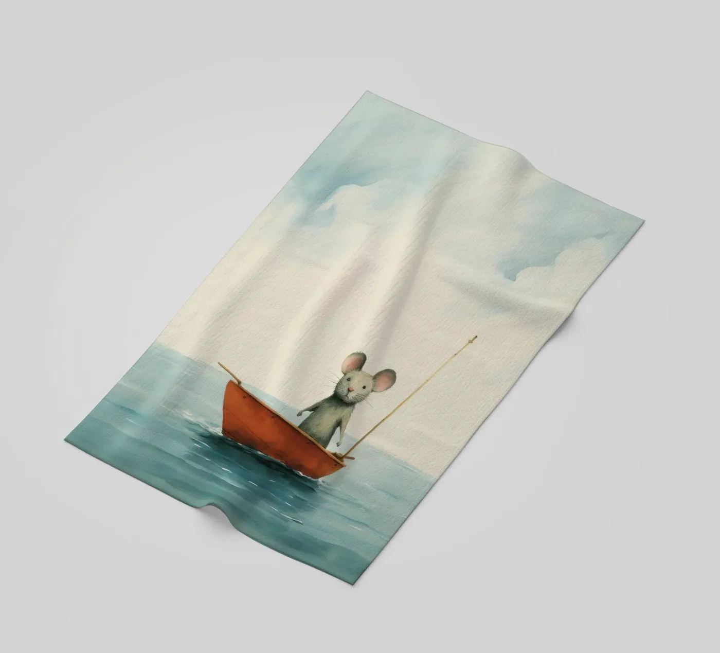 Minimal Mouse beach towel by Minimal Animal Art