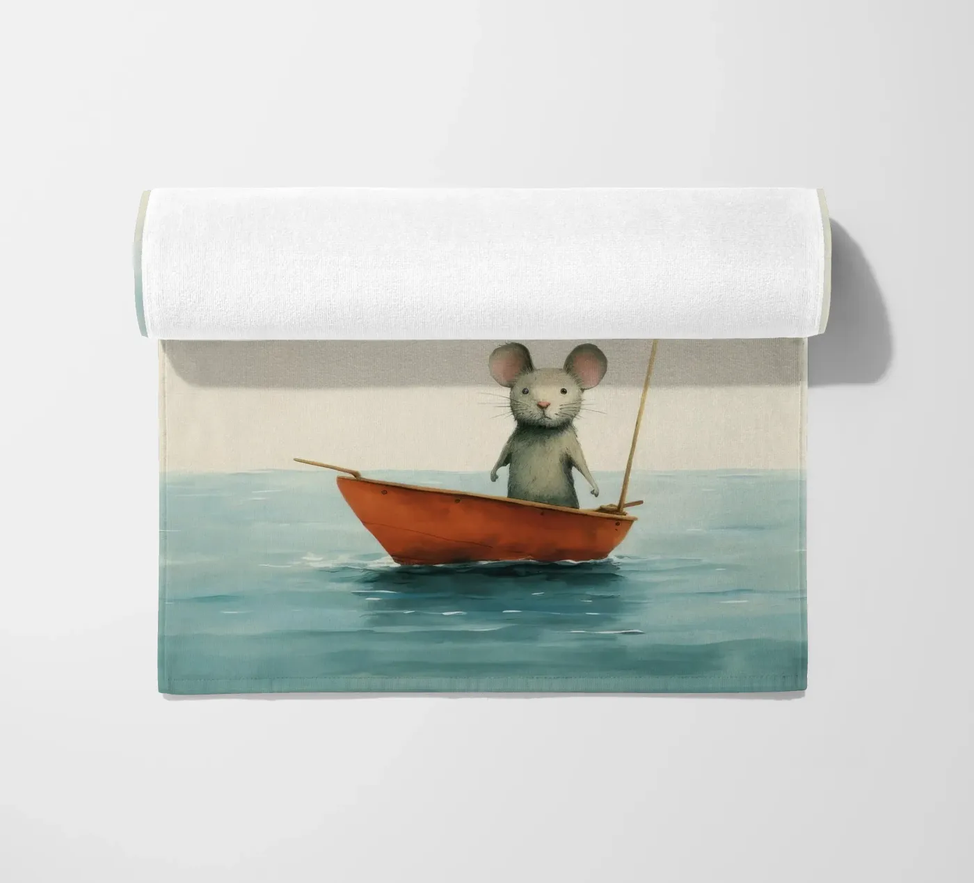 Minimal Mouse beach towel by Minimal Animal Art