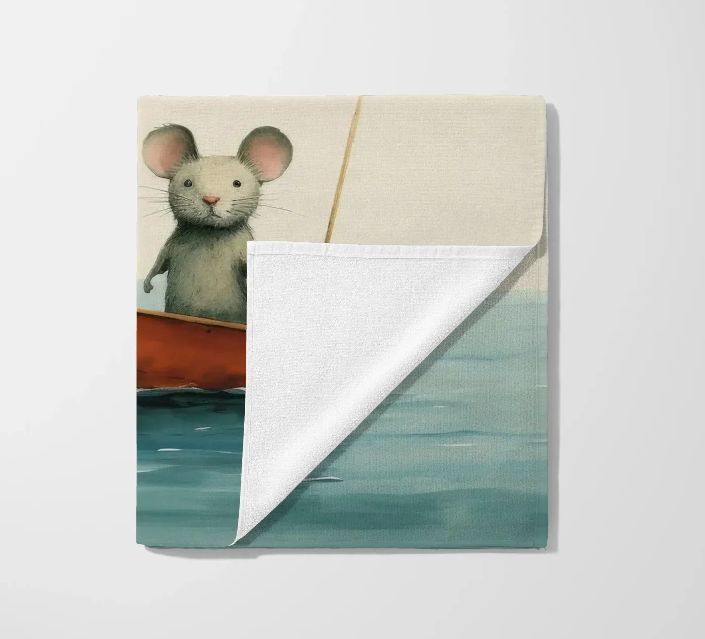 Minimal Mouse beach towel by Minimal Animal Art