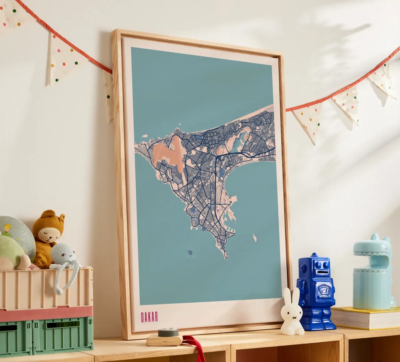 Dakar - West-Afrika ontmoet design canvas met Baklijst van MOOODZART