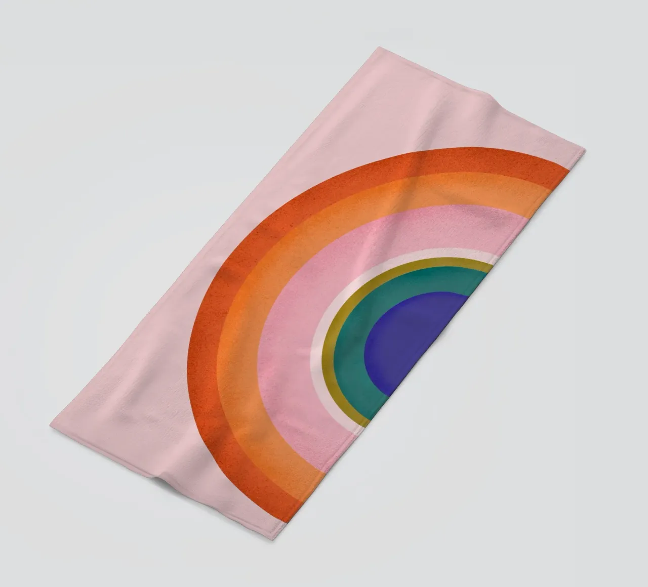 Kleurrijk Retro Cirkels Geometrisch Abstract Ontwerp strandhanddoek van showmemars