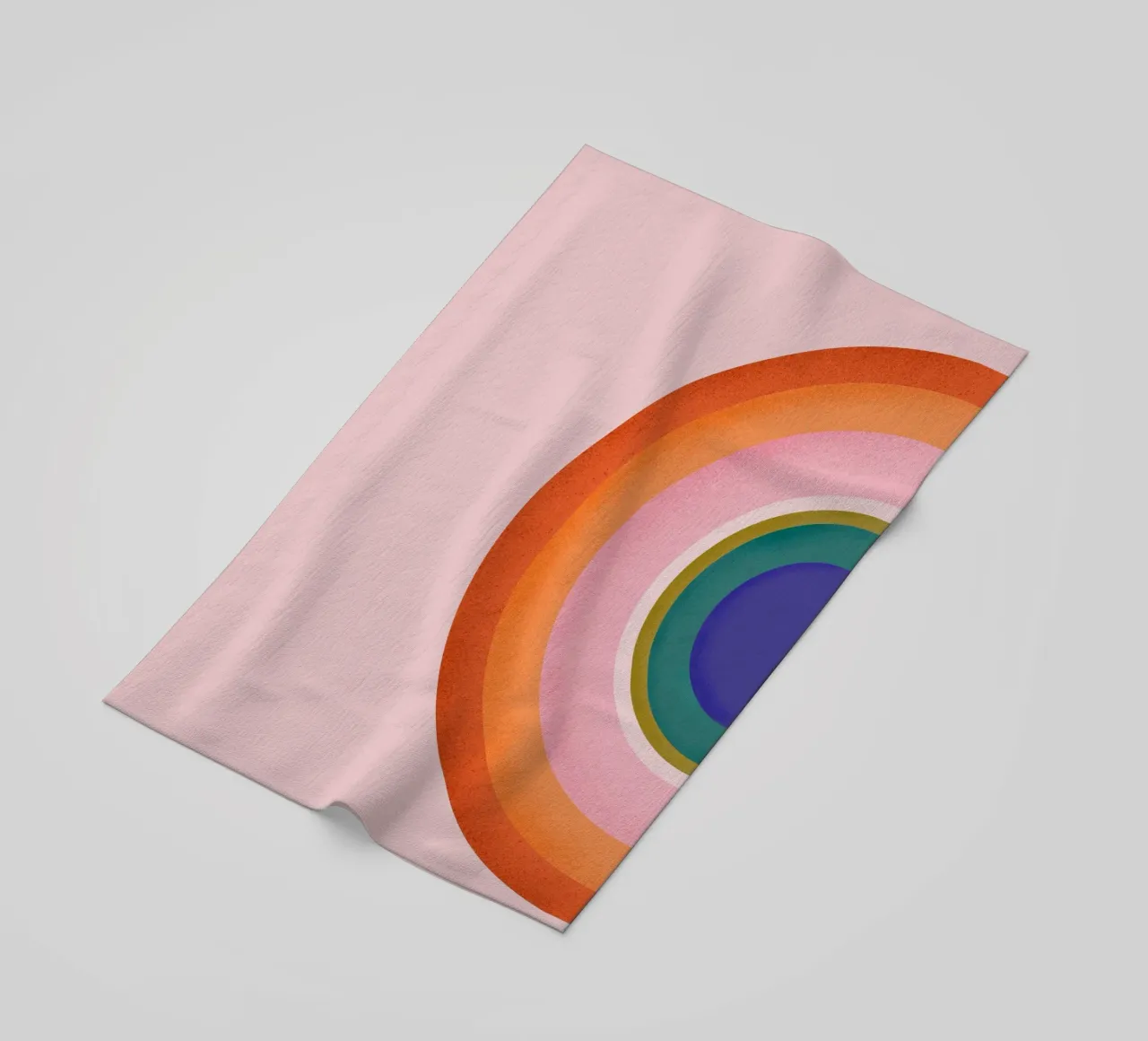 Kleurrijk Retro Cirkels Geometrisch Abstract Ontwerp strandhanddoek van showmemars