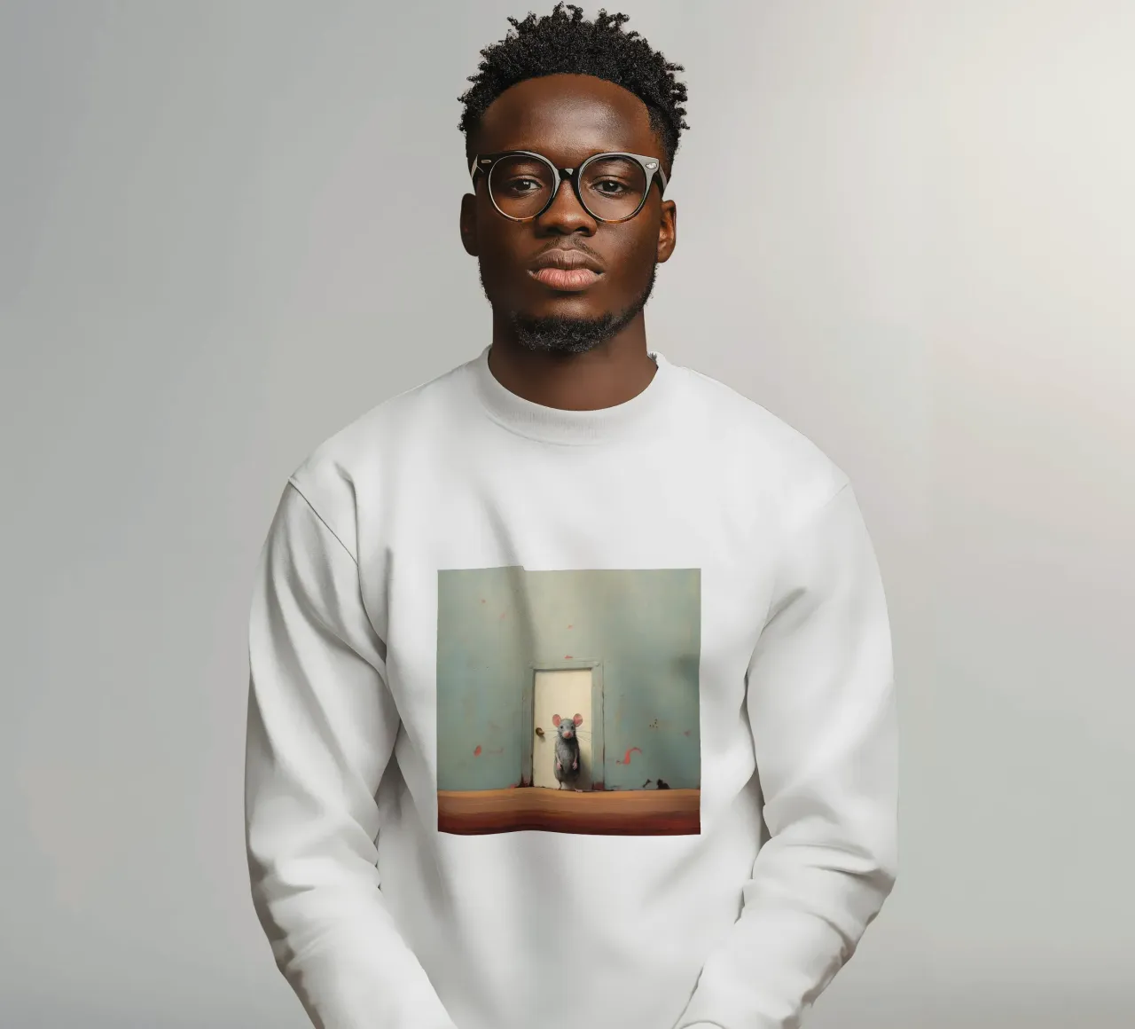 Mouse minimo 1 felpa da Minimal Animal Art