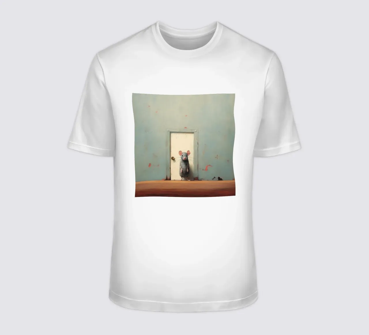 Mouse minimo 1 t-shirt da Minimal Animal Art
