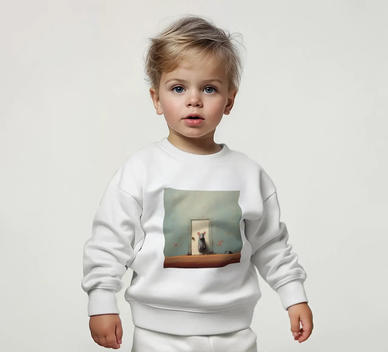 Mouse minimo 1 felpa neonato da Minimal Animal Art