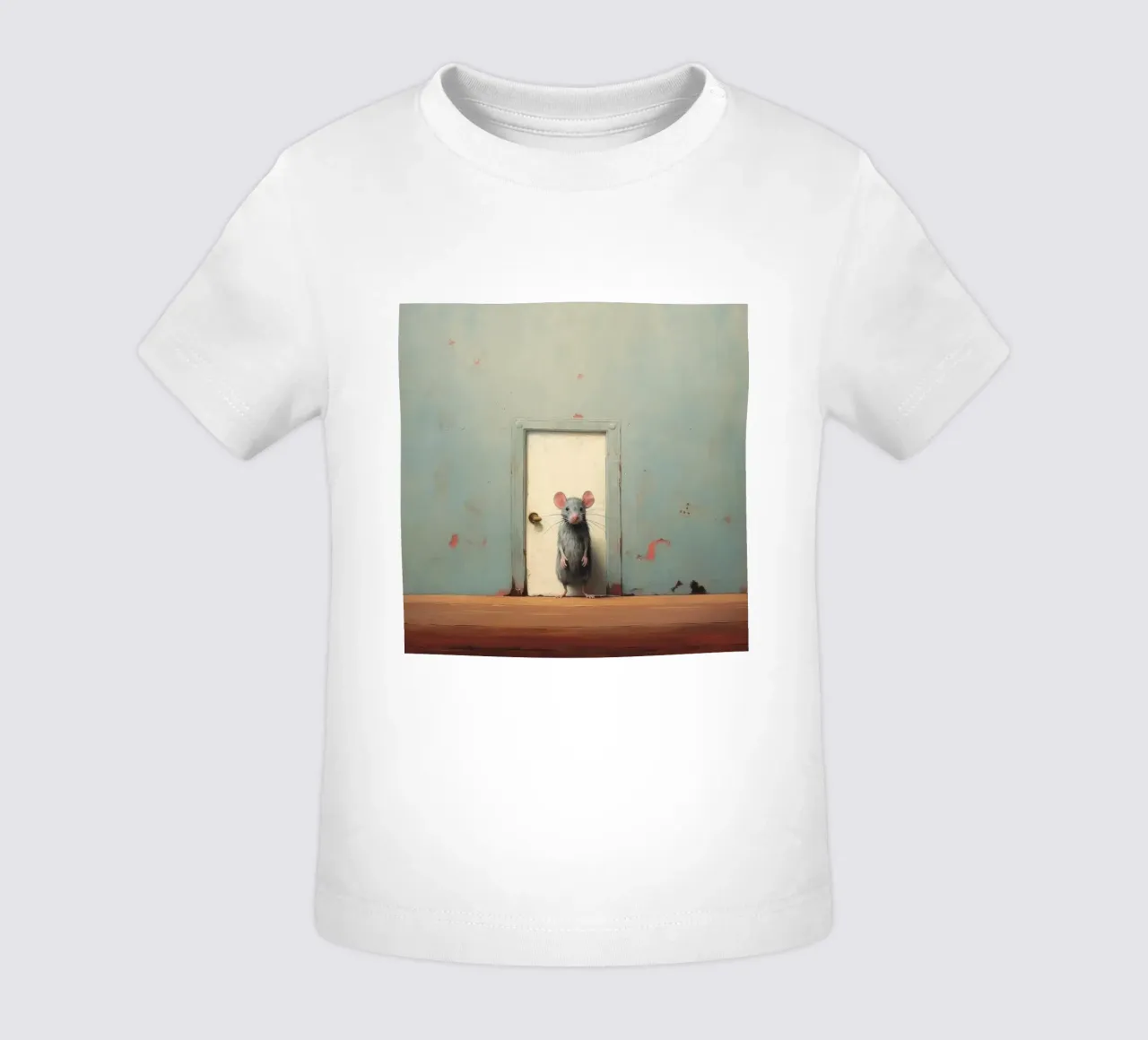 Mouse minimo 1 maglietta neonato da Minimal Animal Art