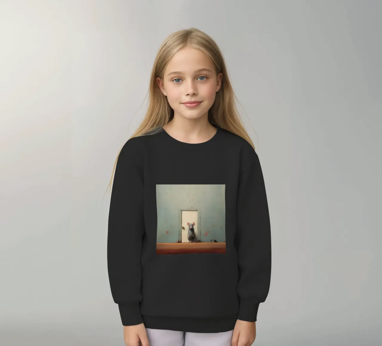 Mouse minimo 1 felpa bambino da Minimal Animal Art