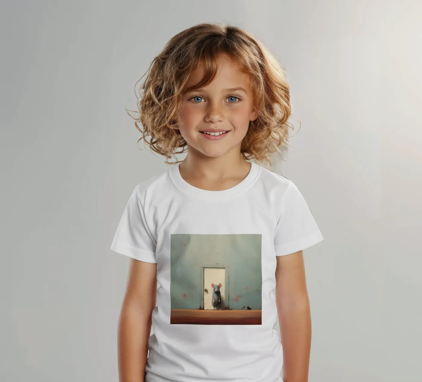 Minimo Mouse t-shirt bambini da Minimal Animal Art