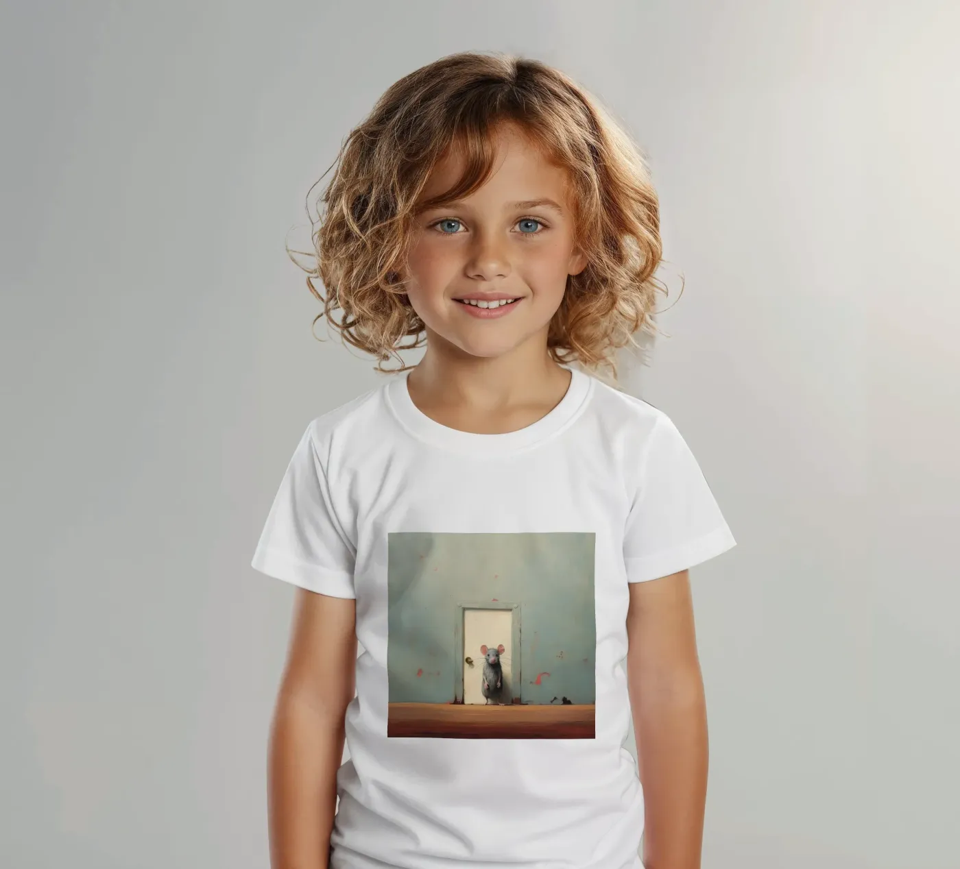 Minimo Mouse t-shirt bambini da Minimal Animal Art