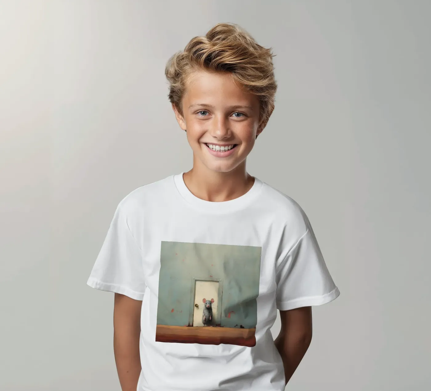 Minimo Mouse t-shirt bambini da Minimal Animal Art