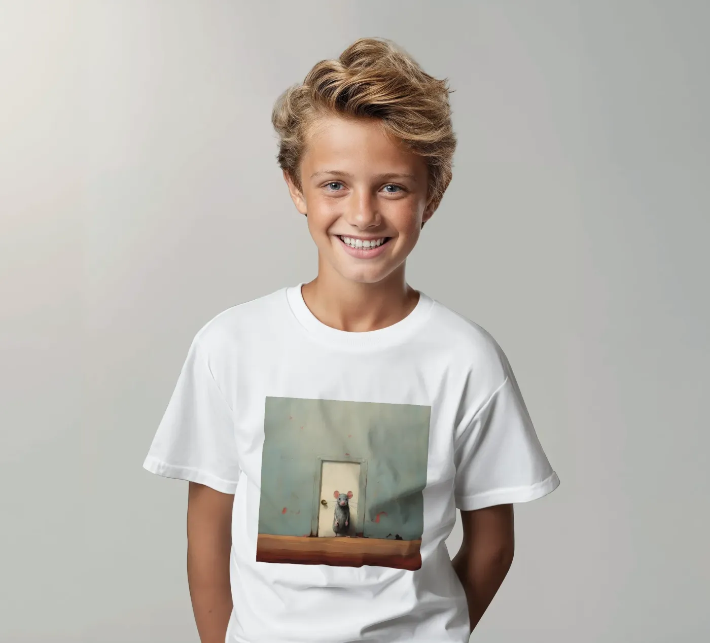 Minimo Mouse t-shirt bambini da Minimal Animal Art